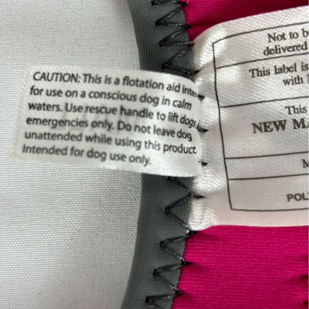 Top Paw Dog Floatation Aid Device Neoprene Life Jacket Pink X-Small 5-15 lbs